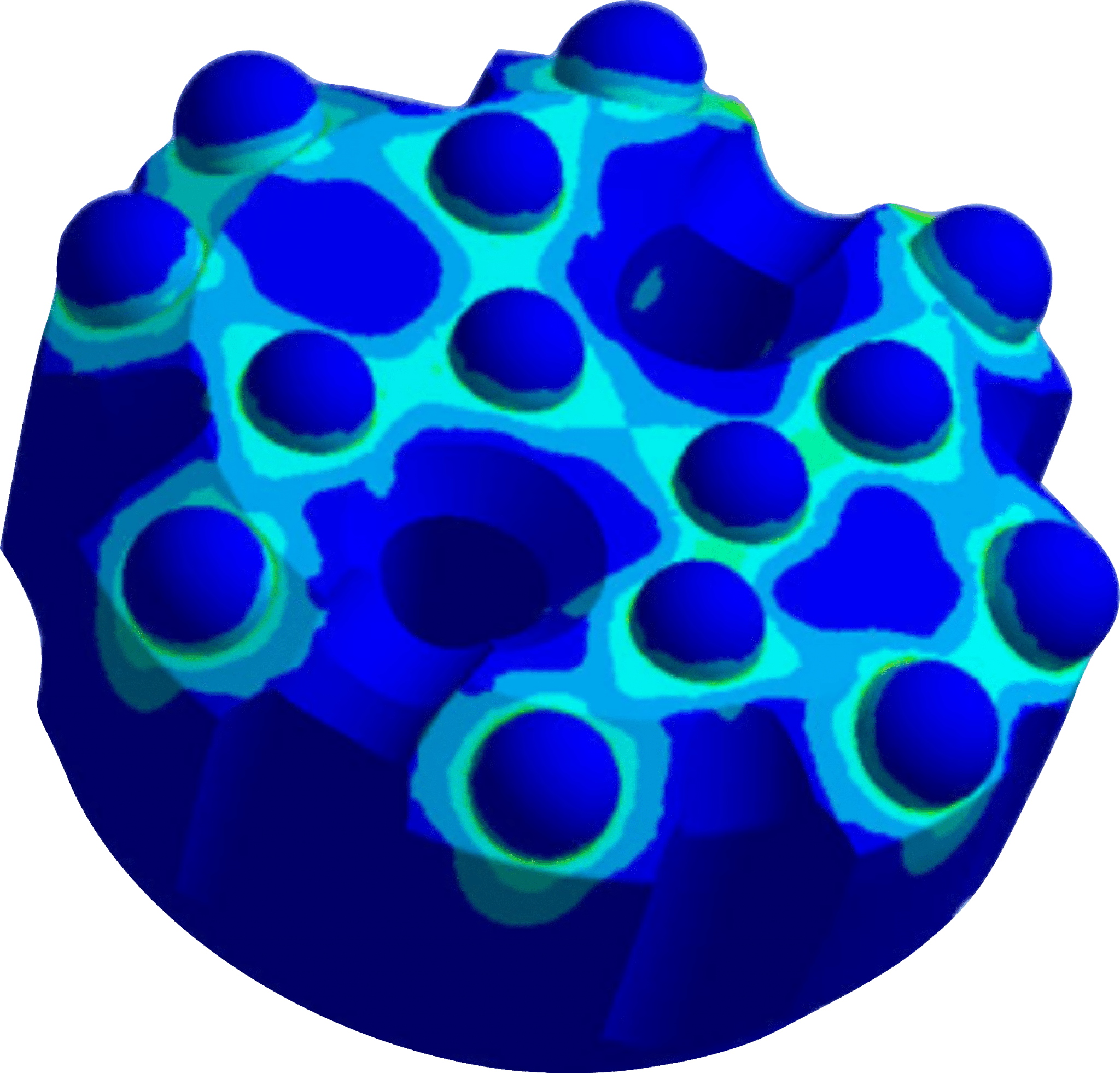 FEA Residual Stress Contour Plot